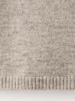 Mango Nekka Wool-Blend Short Sleeve Jumper, Pastel Grey - view 2, Pastel Grey