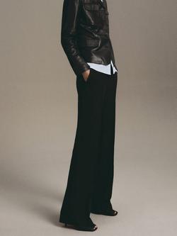 Mango Maca Trousers, Black, Black