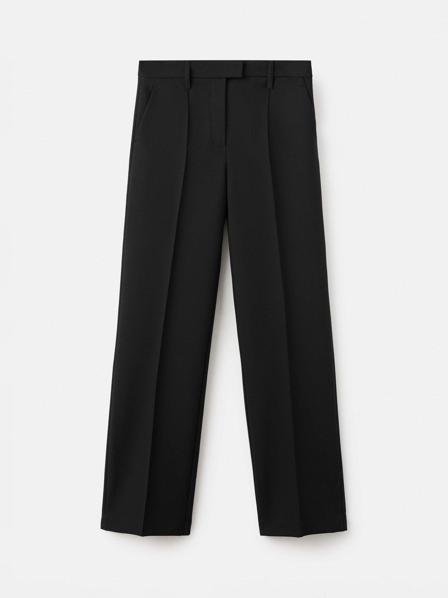 Product image 3 of 6, which shows Mango Maca Trousers, Black, 10