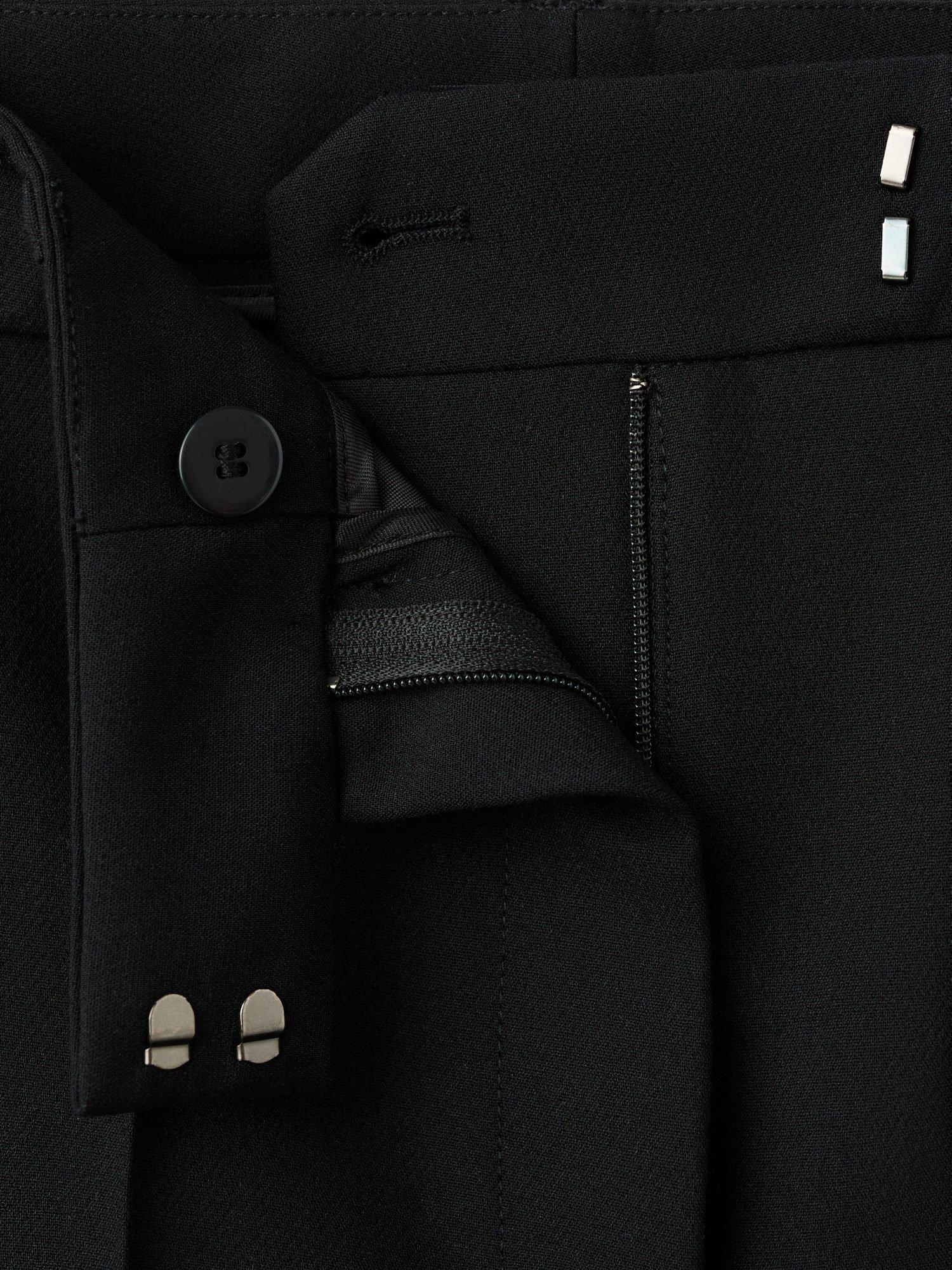 Product image 6 of 6, which shows Mango Maca Trousers, Black, 10