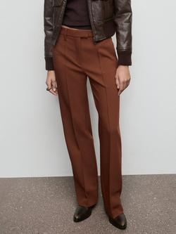 Mango Maca Trousers, Rust, Rust - Copper