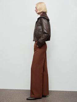Mango Maca Trousers, Rust - view 2, Rust - Copper
