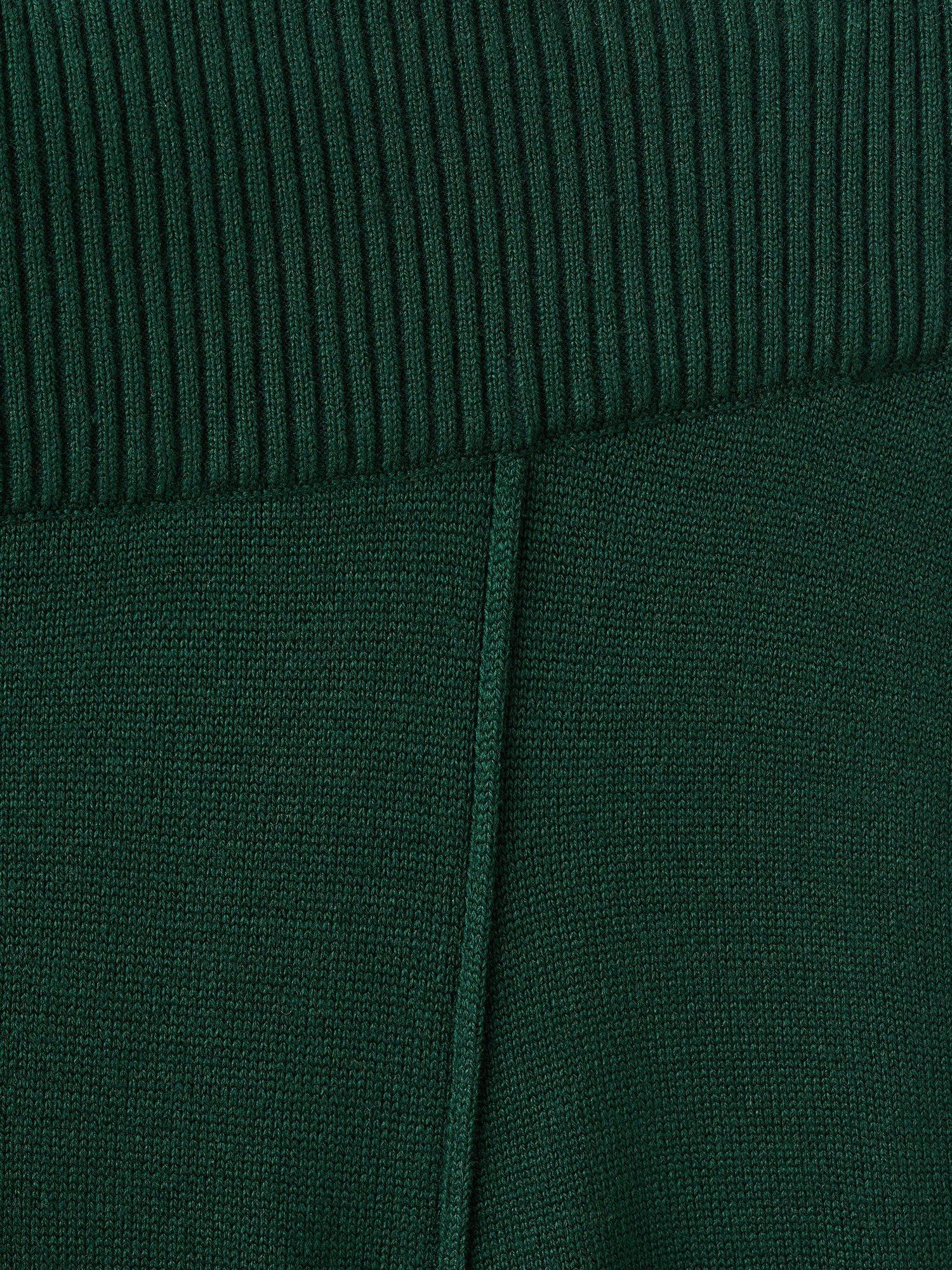 Product image 8 of 8, which shows Mango Vieri Seam Detail Trousers, Dark Green, S