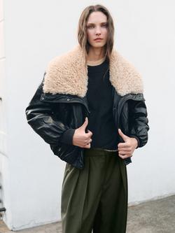 Mango Nasa Button Detail Pleat Trousers, Khaki, Dark Green