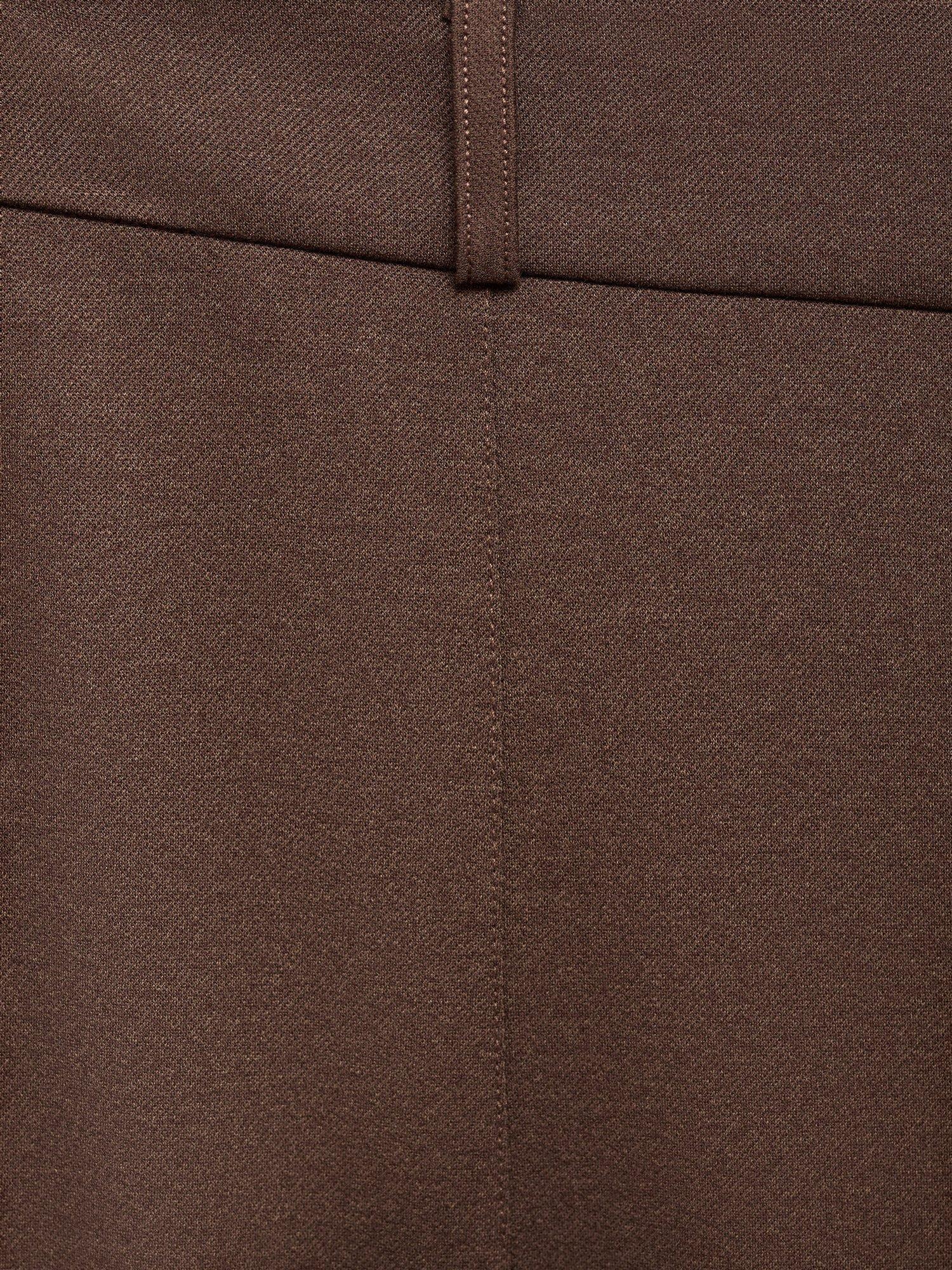 Product image 8 of 8, which shows Mango Isuri Wide Leg Trousers, Medium Brown, S