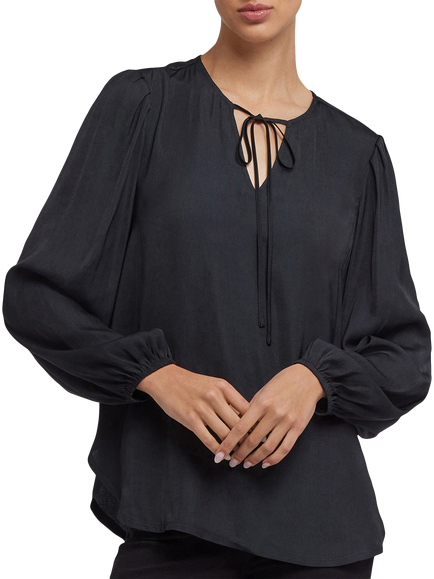 NYDJ Elsie Blouse, Black, Black