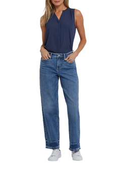 NYDJ Jemma High Rise Barrel Leg Jeans, Rainbow Blue