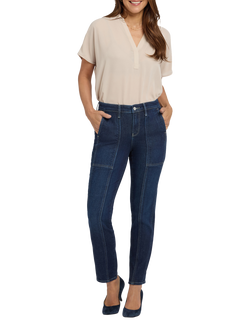 NYDJ Margot Girlfriend Jeans, Midnight Breeze, Midnight Breeze