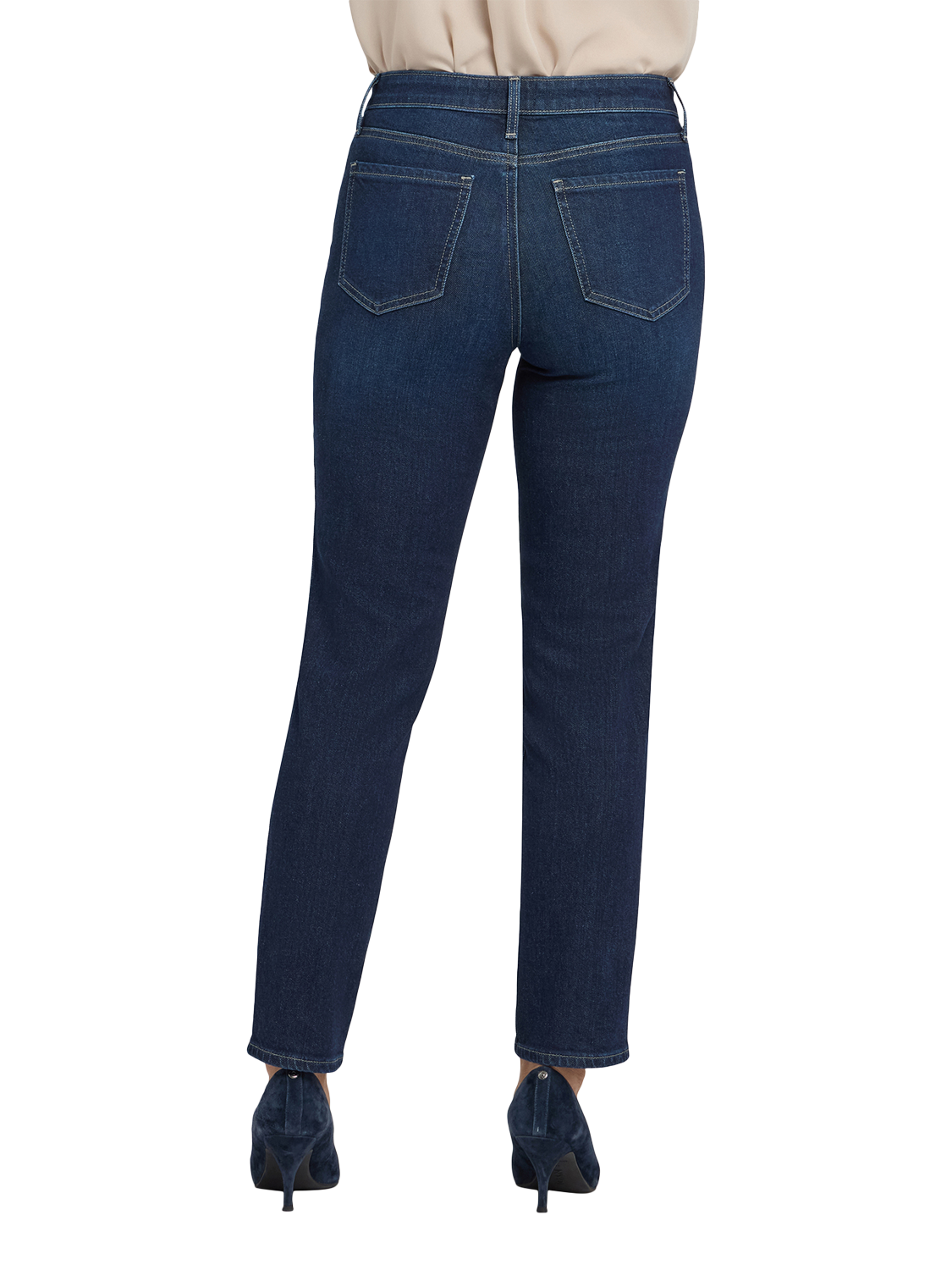 Product image 2 of 5, which shows NYDJ Margot Girlfriend Jeans, Midnight Breeze, 4