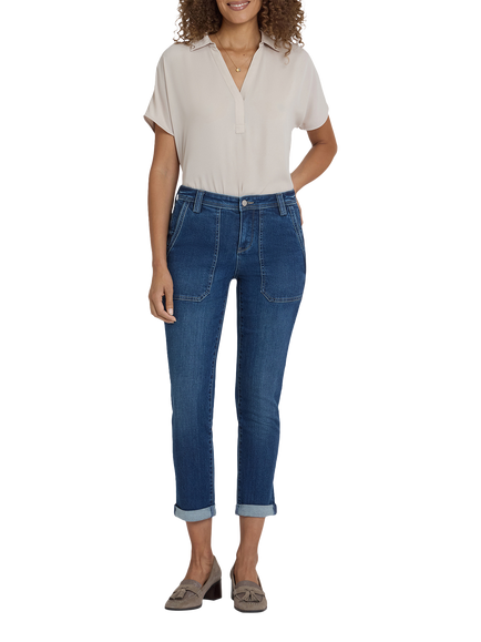 NYDJ Margot Girlfriend Jeans, Vintage Lapis, Vintage Lapis
