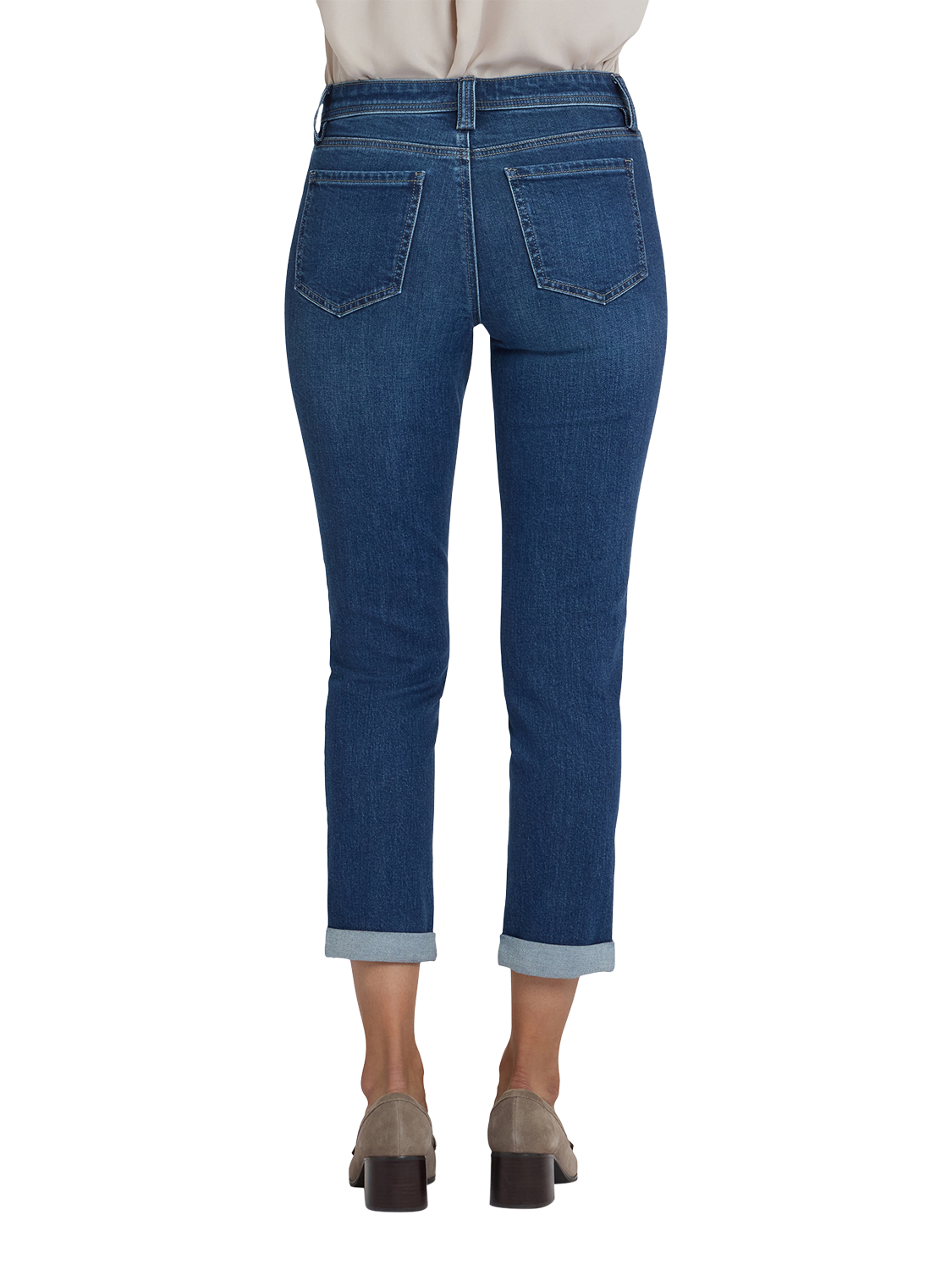 Product image 2 of 5, which shows NYDJ Margot Girlfriend Jeans, Vintage Lapis, 4