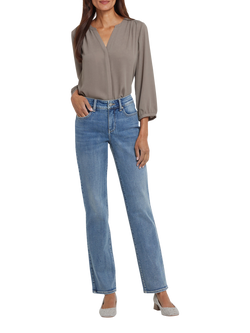 NYDJ Marilyn Straight Leg Cotton Blend Denim Jeans, Atmosphere