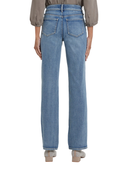 NYDJ Marilyn Straight Leg Cotton Blend Denim Jeans - view 2, Atmosphere
