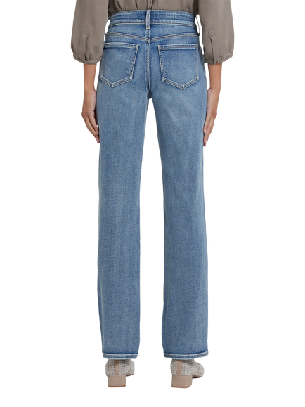 NYDJ Marilyn Straight Leg Cotton Blend Denim Jeans - view 2, Atmosphere