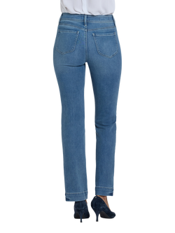 NYDJ Marilyn Chain Detail Jeans, Bastille Sea - view 2, Bastille Sea