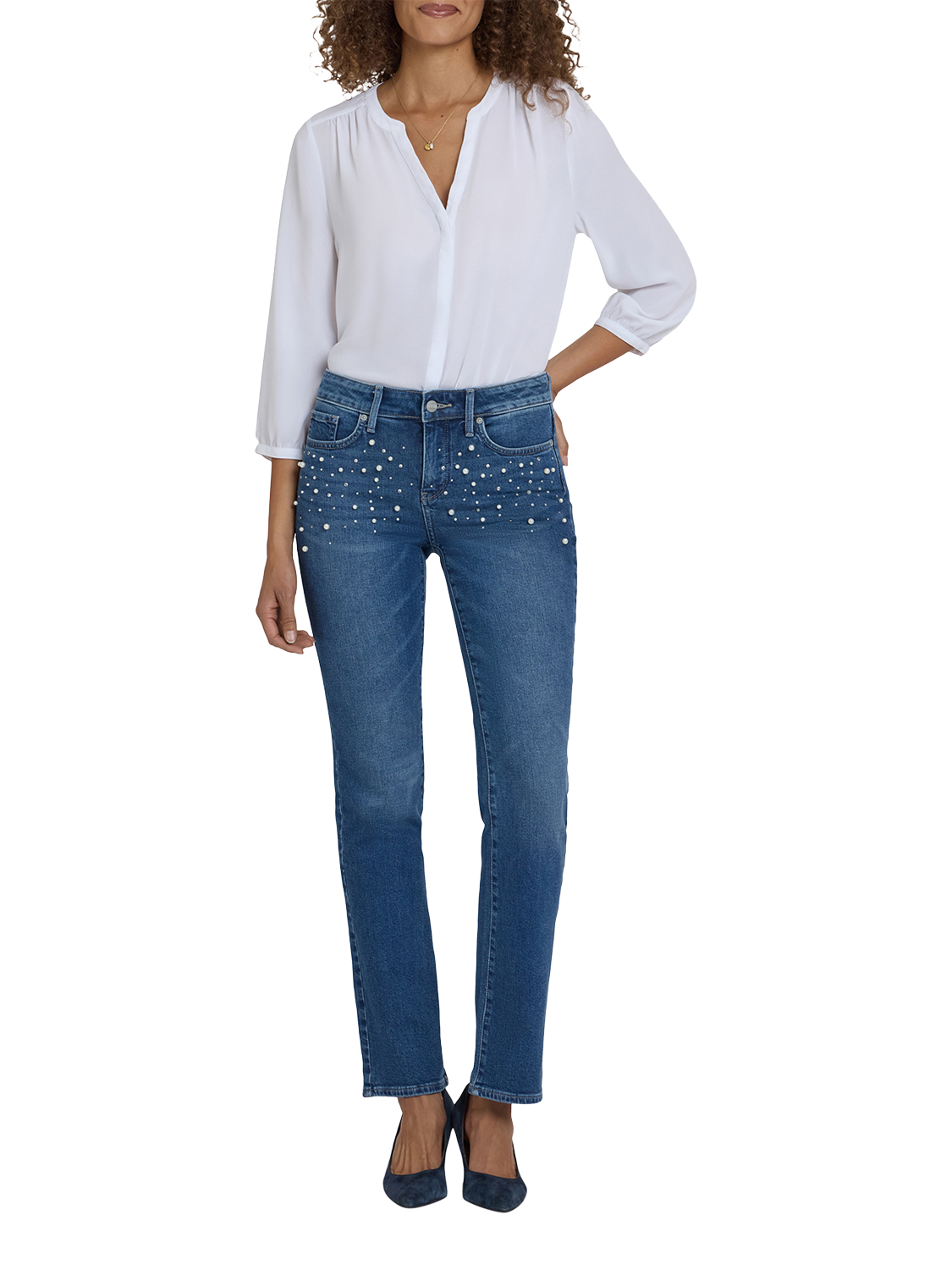 NYDJ Barbara high waist bootcut jeans met stretch • Zwart • de Bijenkorf