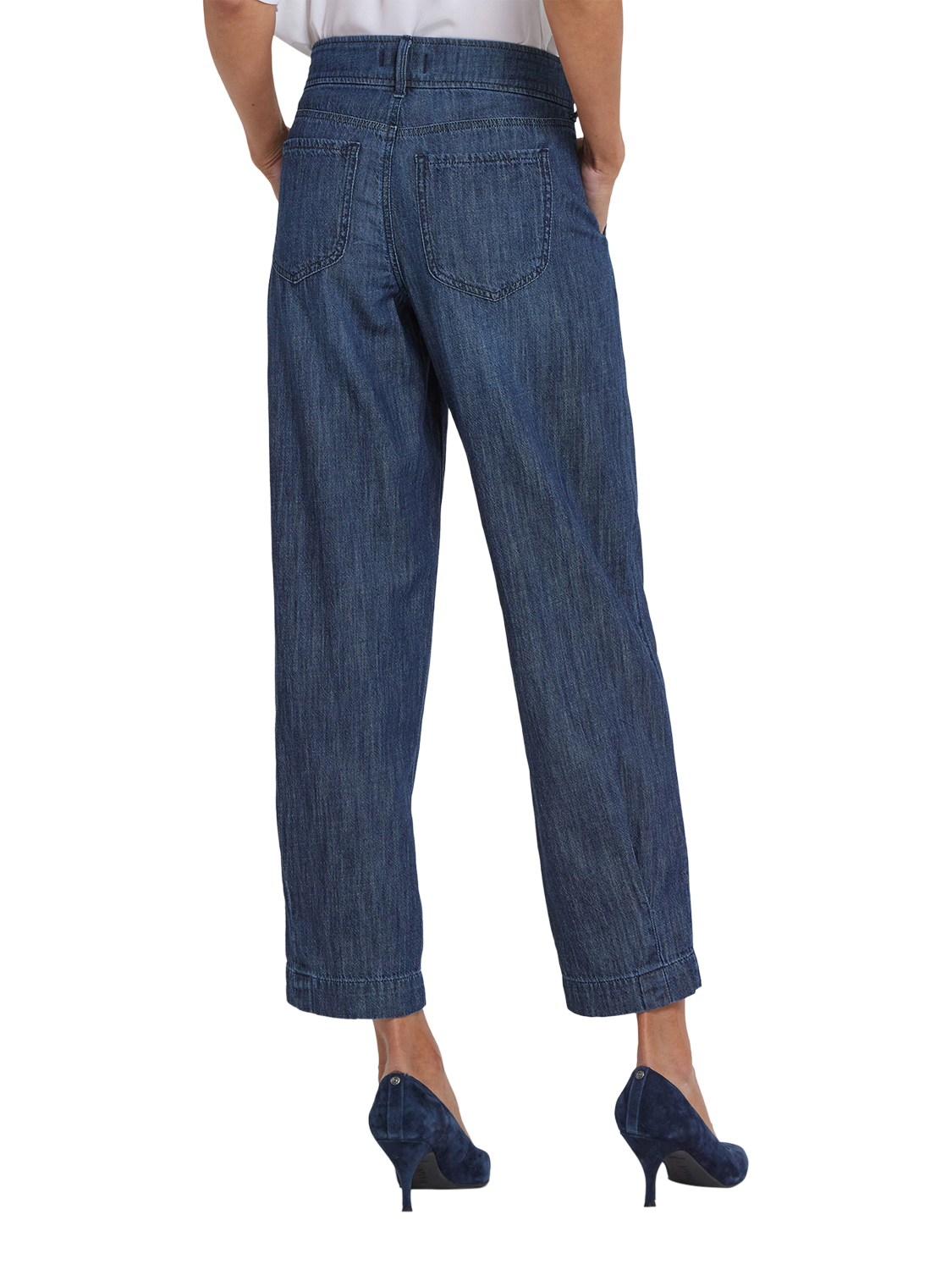 Product image 2 of 6, which shows NYDJ Balloon Trouser Jeans, La Mer, 4