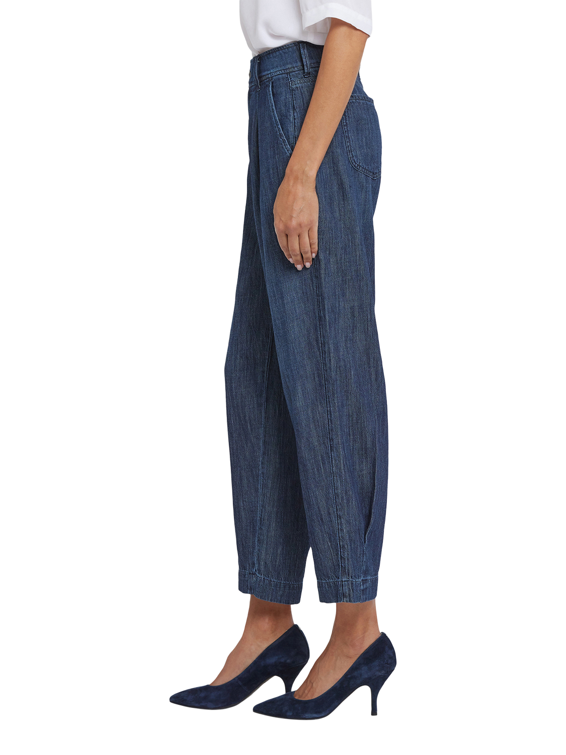 Product image 3 of 6, which shows NYDJ Balloon Trouser Jeans, La Mer, 4