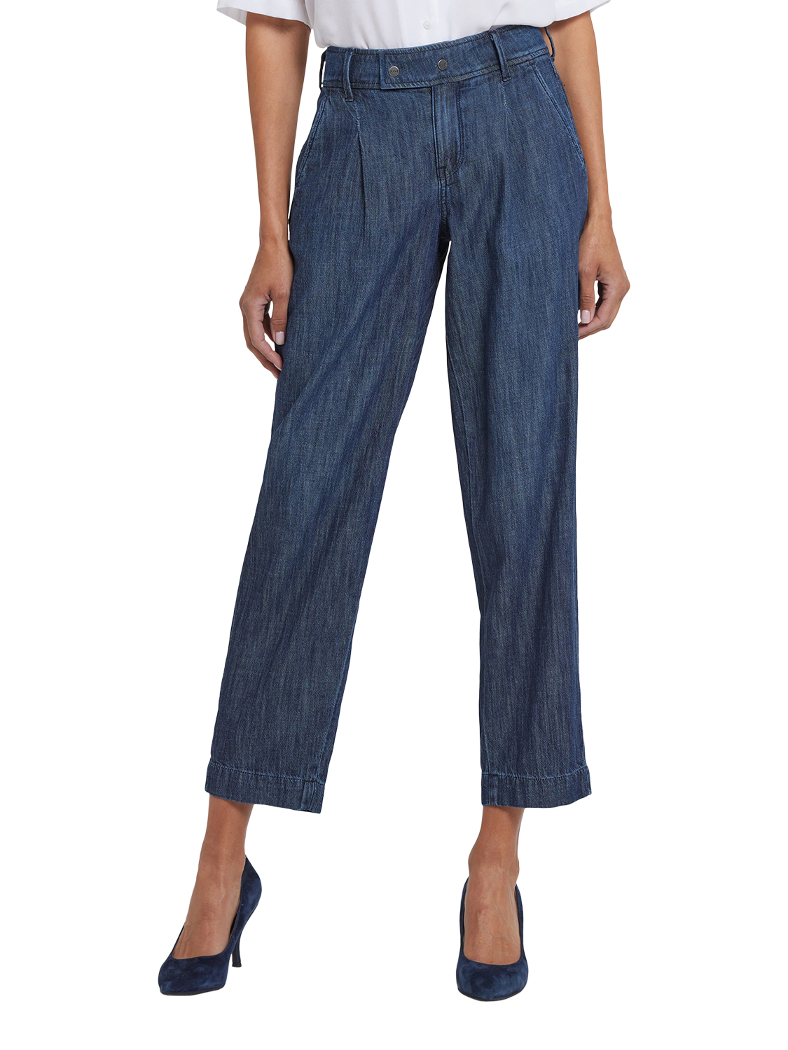 Product image 4 of 6, which shows NYDJ Balloon Trouser Jeans, La Mer, 4