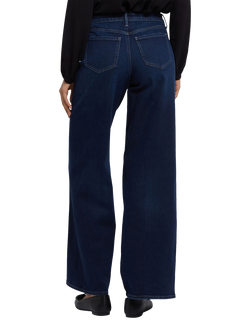 NYDJ Teresa Wide Leg Jeans with Contoured Seams & 31" Inseam, Ink Skyline - view 2, Ink Skyline