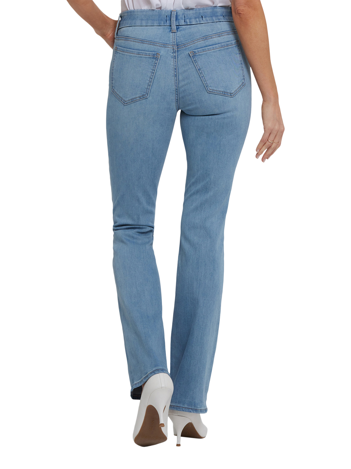 Product image 2 of 5, which shows NYDJ Waist-Match™ Barbara Bootcut Jeans, Heritage Glow, XS
