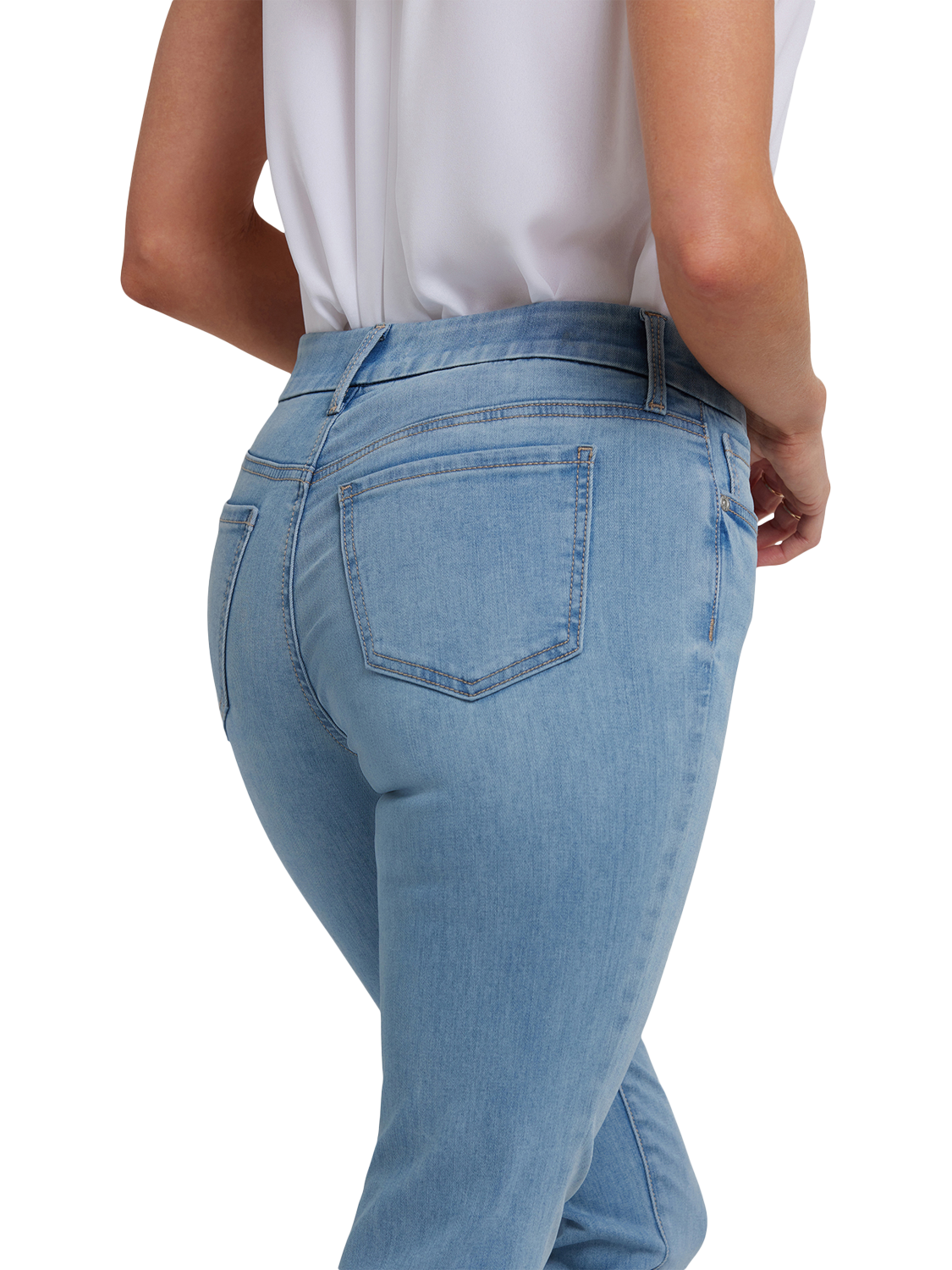 Product image 5 of 5, which shows NYDJ Waist-Match™ Barbara Bootcut Jeans, Heritage Glow, XS