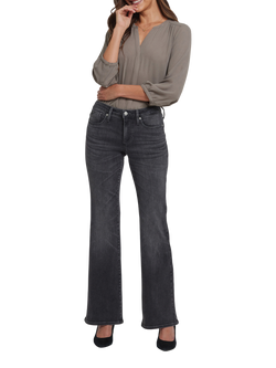 NYDJ Ava Strecth Cotton Blend Flared Denim Jeans, Gloomy Marais