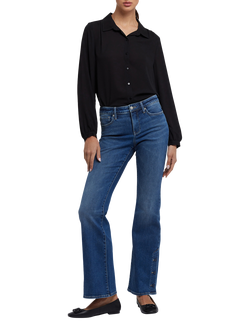 NYDJ  Ava Flared Jeans With Side Button Plackets, Lake Notre Dame, Lake Notre-dame