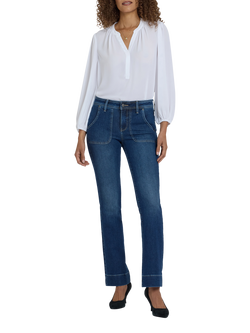 NYDJ Barbara Bootcut Jeans, Dark Loire, Dark Loire