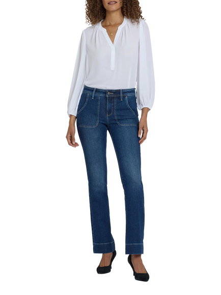 NYDJ Barbara Bootcut Jeans, Dark Loire, Dark Loire