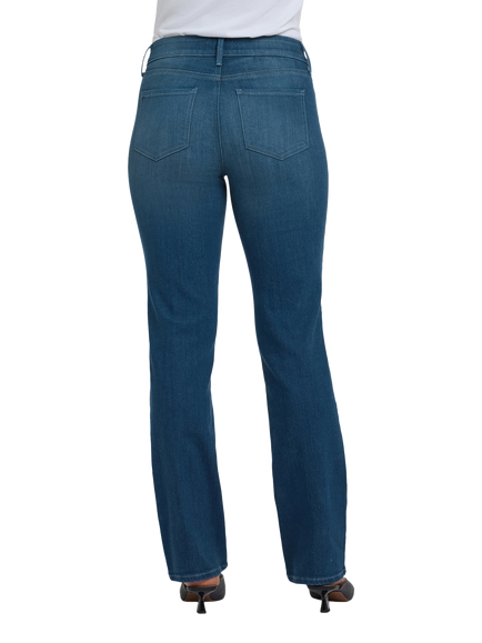 NYDJ Marilyn High Rise Straight Jeans - view 2, Hugo Rain