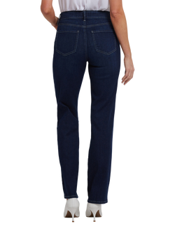 NYDJ Tall Marilyn Straight High Rise Jeans - view 2, Midnight Breeze