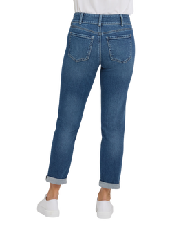 NYDJ Margot Girlfriend Jeans, Lake Notre-dame - view 2, Lake Notre-dame