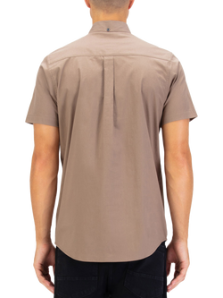 LUKE 1977 Ironbridge Cotton Short Sleeve Collar Shirt - view 2, Hard Nut