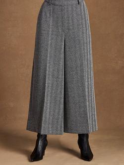 Ro&Zo Petite Herringbone Culottes, Grey, Grey