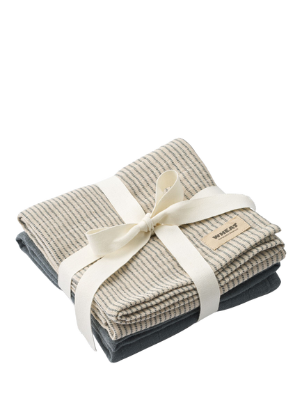 WHEAT Baby Kaya Cotton Muslin Cloth, Pack of 2, Stormy Weather, Stormy Weather