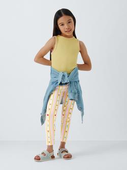John Lewis Kids' Ice Cream Stripe Leggings, Multi - view 2, Multi