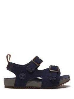 Timberland Kids' Castle Island Open Toe Sandals, Dk Blue Suede, Dk Blue Suede