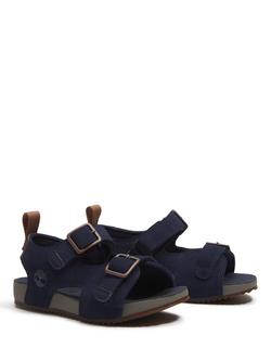 Timberland Kids' Castle Island Open Toe Sandals, Dk Blue Suede - view 2, Dk Blue Suede