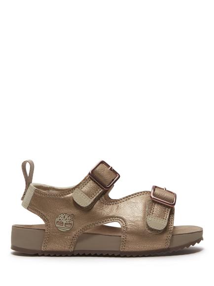 Timberland Kids' Castle Island Open Toe Sandals, Lt Pink Metallic, Lt Pink Metallic