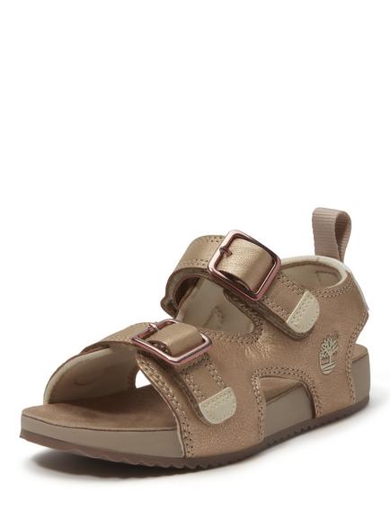 Timberland Kids' Castle Island Open Toe Sandals, Lt Pink Metallic - view 2, Lt Pink Metallic