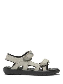 Timberland Kids' Perkins Row Synthetic Open Toe Cut Out Sandals, Light Taupe, Light Taupe