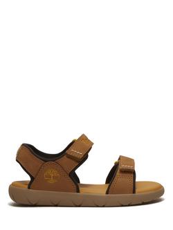 Timberland Kids' Perkins Row Synthetic Open Toe Sandals, Wheat, Wheat