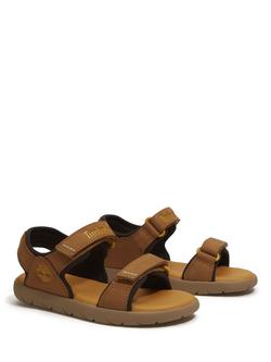 Timberland Kids' Perkins Row Synthetic Open Toe Sandals, Wheat - view 2, Wheat