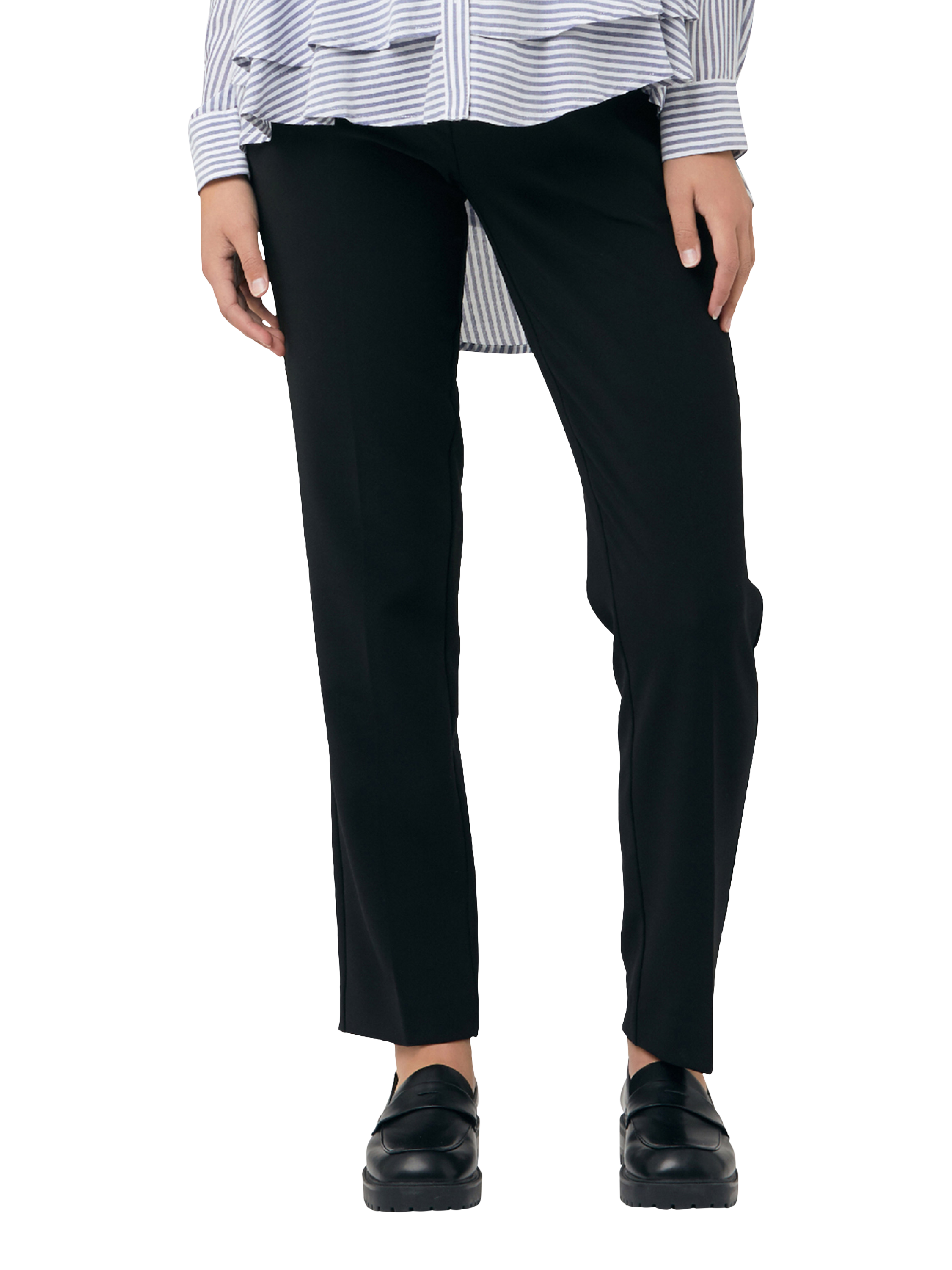 Product image 1 of 4, which shows Ripe Alexa Classic Maternity Trousers, Black, XS
