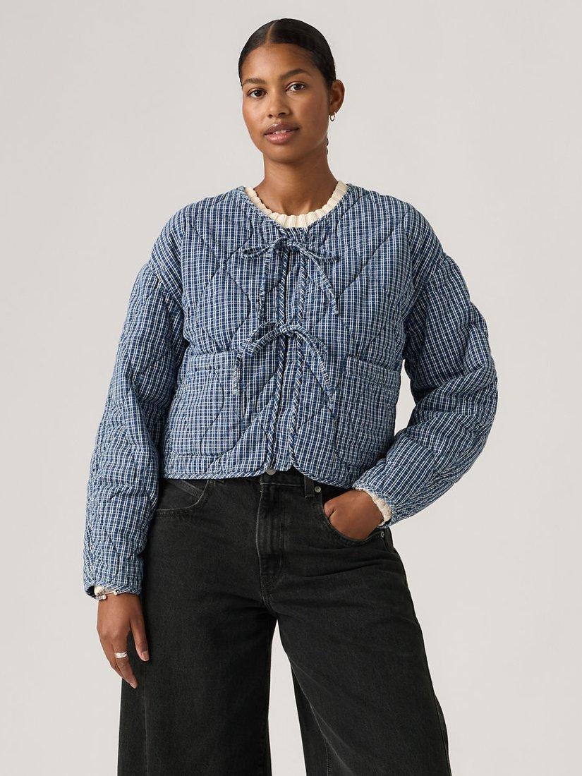 Product image 1 of 2, which shows Levi's Rue Liner Quilted Jacket, Little Tiny Windows, S