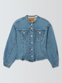 Levi's Sculpted Trucker Denim Jacket, Blue, Blue