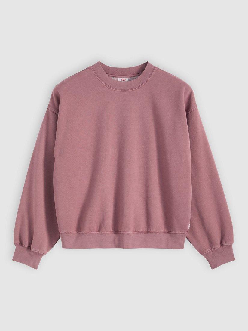 Product image 2 of 3, which shows Levi's Vintage Boxy Sweatshirt, Crushed Berry, XS