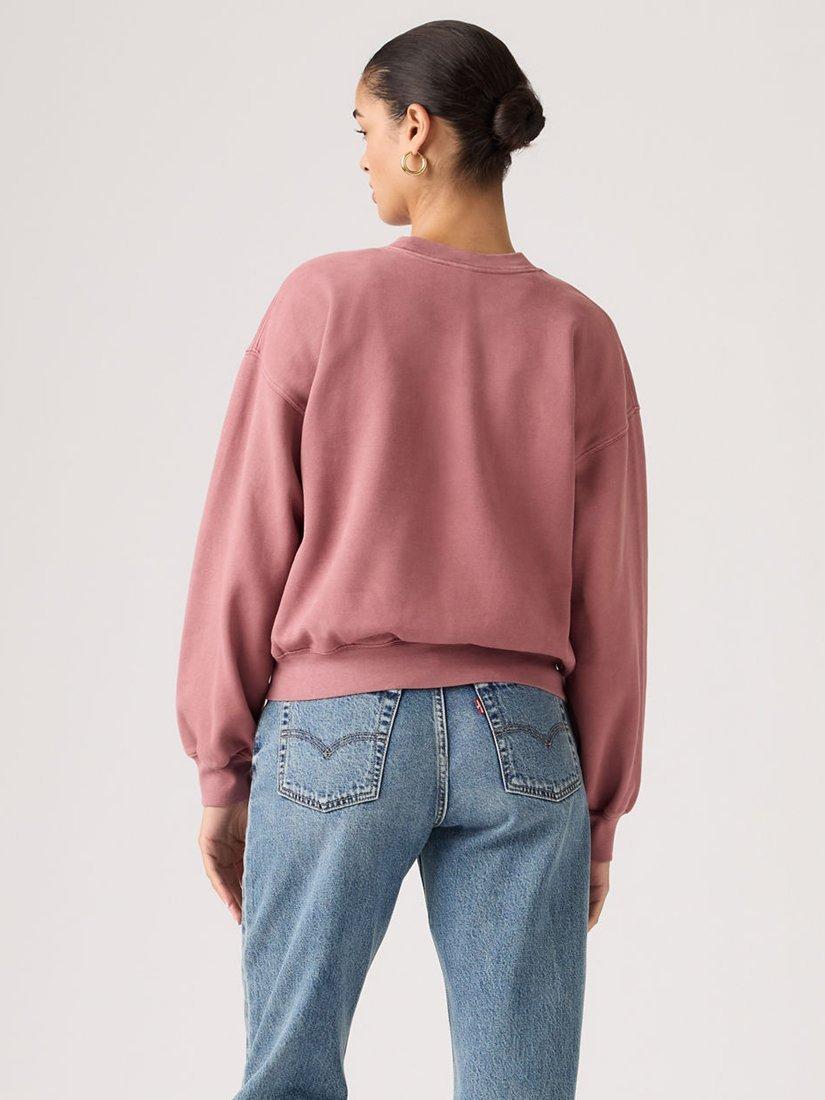 Product image 3 of 3, which shows Levi's Vintage Boxy Sweatshirt, Crushed Berry, XS