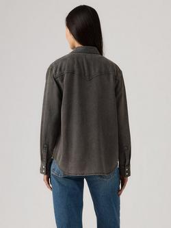 Levi's Teodora Denim Shirt, Chipped Blk Oyster - view 2, Chipped Blk Oyster